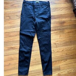 Madewell 10” High Rise Skinny Jeans Black Size 29 Classic Chic
